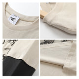DAXUEN Layered illusion long sleeve t-shirt with contrasting sleeves