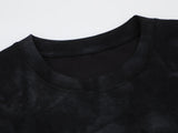 DAXUEN Oversized distressed graphic tie-dye short-sleeve T-shirt
