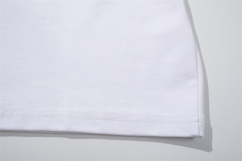 DAXUEN Short-sleeved graphic T-shirt with text prints