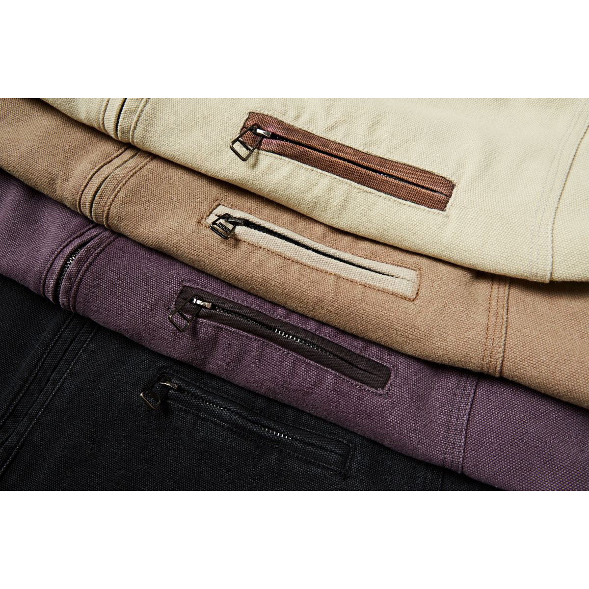 DAXUEN dark purple workwear jacket with corduroy collar