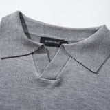 DAXUEN Short-sleeved knitted polo shirt