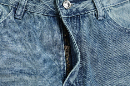 DAXUEN Faded wide-leg denim jeans