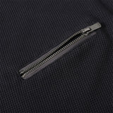 DAXUEN Asymmetrical panel t-shirt in charcoal grey and dark waffle knit