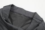 DAXUEN Wide-leg cropped trousers in dark grey and black