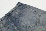 DAXUEN Wide-leg denim jeans with a faded finish