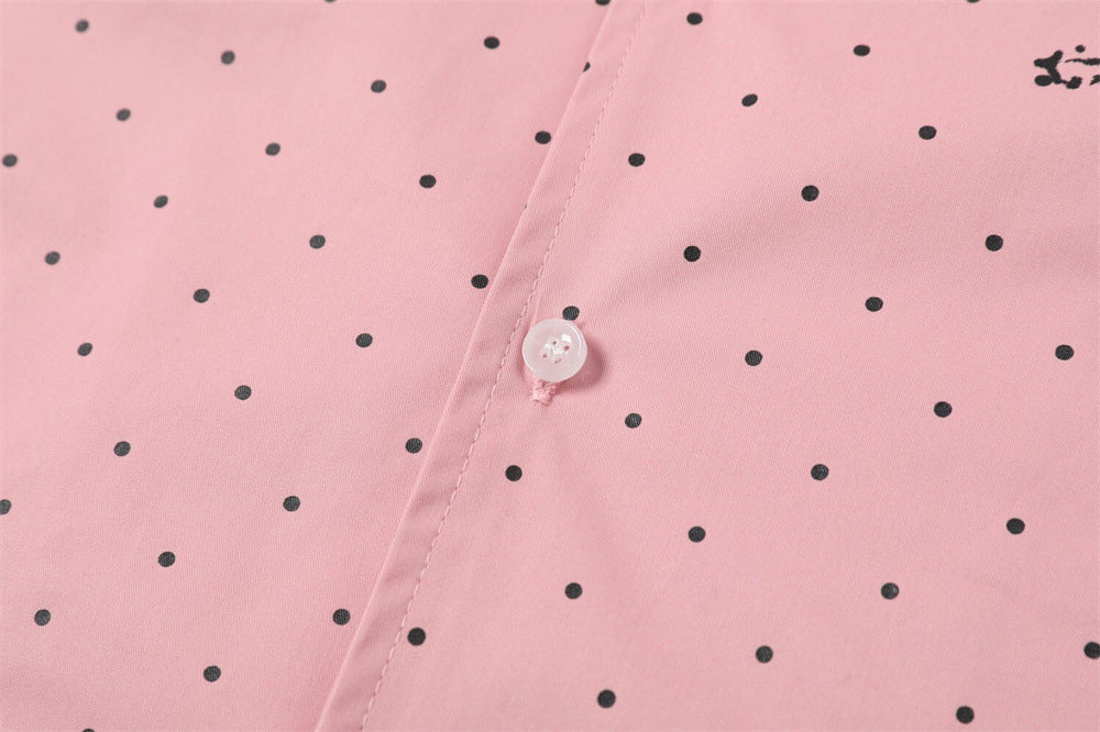 DAXUEN Polka-dot short-sleeve shirt with graphic prints