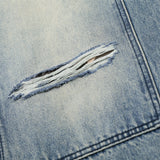 DAXUEN Faded distressed wide-leg denim jeans