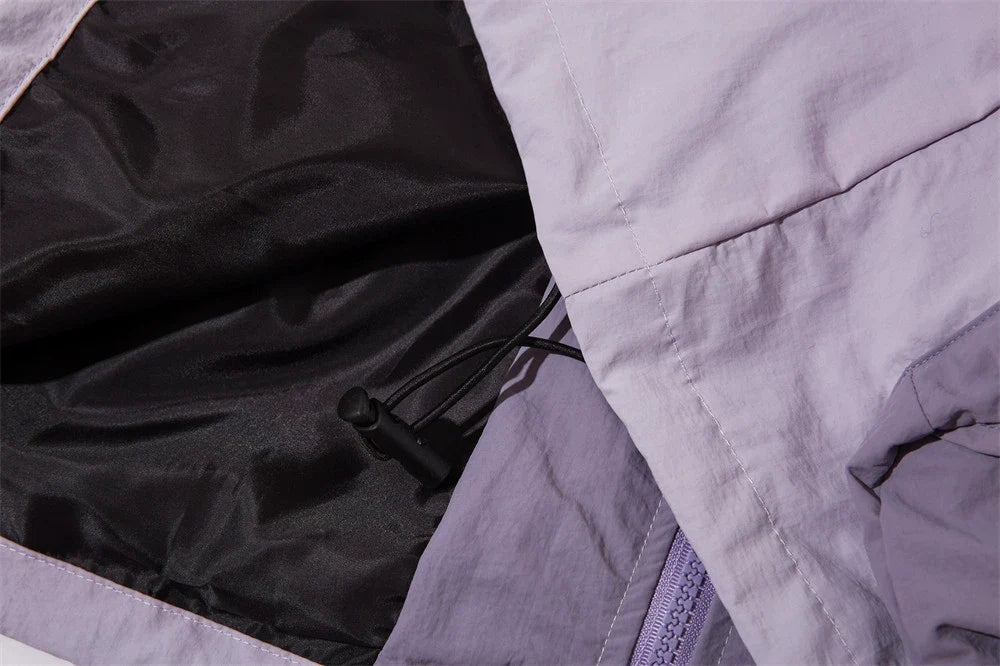 Splicing Color Windbreaker Jacket