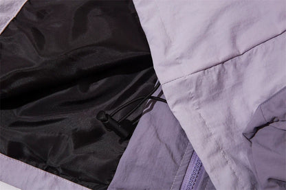 Splicing Color Windbreaker Jacket