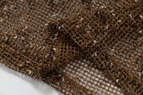 DAXUEN Sheer sleeveless tank top in mesh fabric
