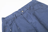 DAXUEN Wide leg utility pants with paint splatter effect