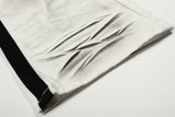 DAXUEN Wide-leg jeans with ruched texture and washed finish