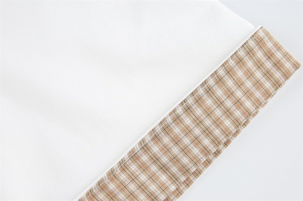 DAXUEN Layered contrast short-sleeve T-shirt