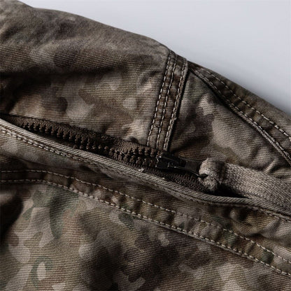 DAXUEN Loose-fitting wide-leg camouflage trousers