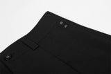 DAXUEN Black wide-leg culotte shorts