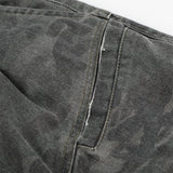 DAXUEN Dark grey relaxed fit camouflage shorts
