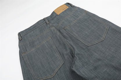 DAXUEN Wide-leg high-waisted denim trousers