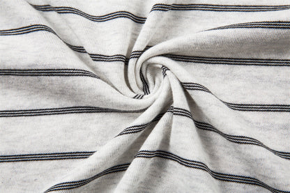 DAXUEN Relaxed-fit short-sleeved striped polo shirt
