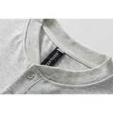 DAXUEN Men's short-sleeved Henley T-shirt