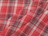 DAXUEN Distinctive plaid button-up shirt with beaded details