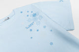 DAXUEN Men's snowflake embroidered short-sleeved t-shirt