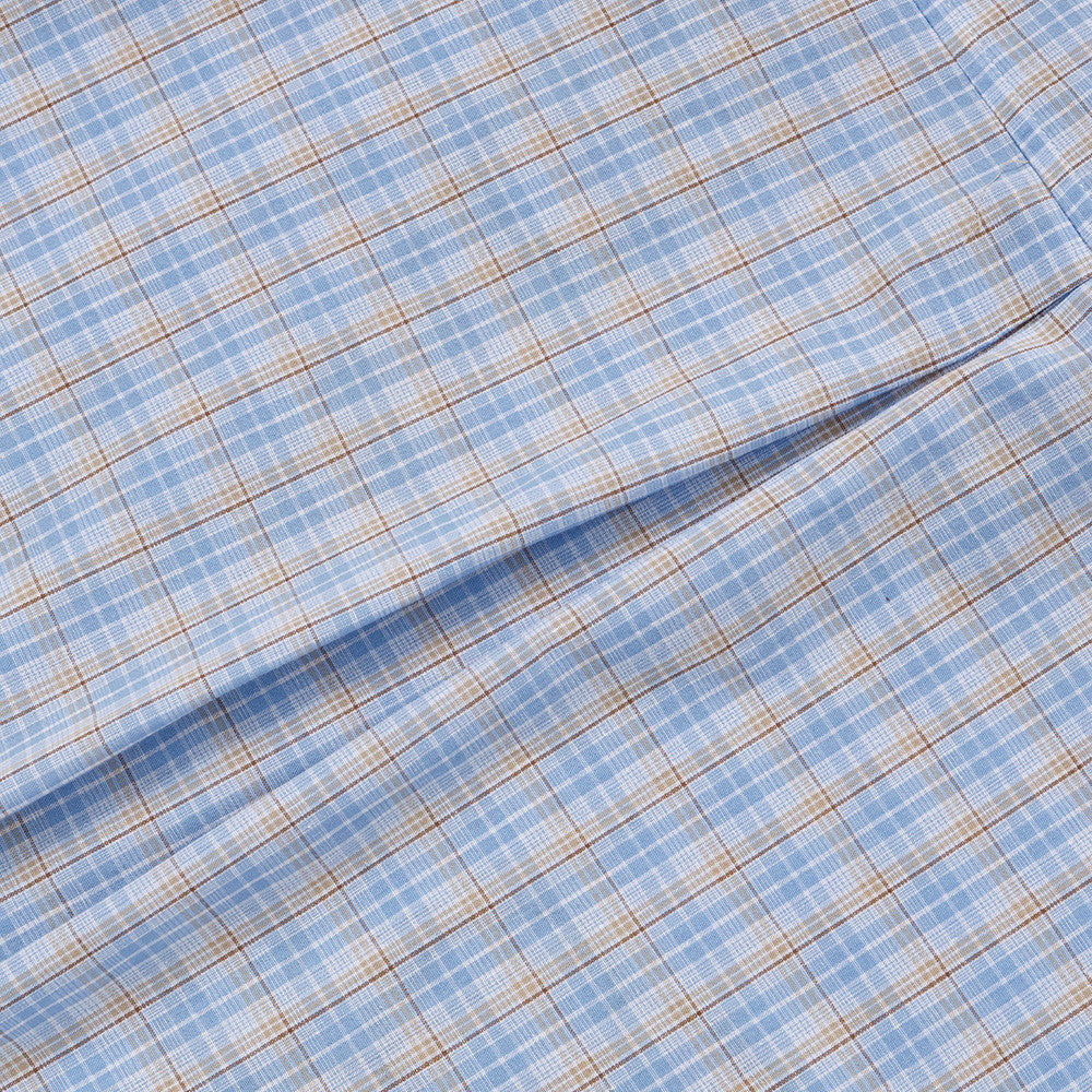 DAXUEN Poodle appliqué plaid button-up shirt