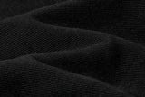 DAXUEN Black wide-leg pants with decorative zippers and studs