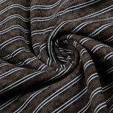 DAXUEN Boxy striped short-sleeve T-shirt with raw edges