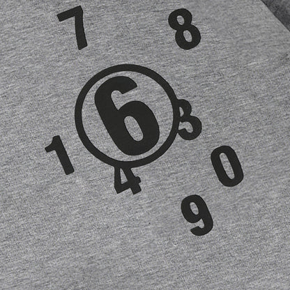 DAXUEN Oversized short-sleeved graphic t-shirt in grey and black