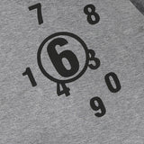 DAXUEN Oversized short-sleeved graphic t-shirt in grey and black