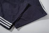 DAXUEN Wide leg polka dot trousers with stripes