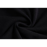 DAXUEN Men's short-sleeved black knit polo shirt