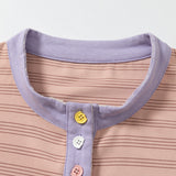 DAXUEN Men's relaxed-fit short-sleeve Henley shirt