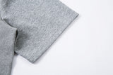 DAXUEN Relaxed fit short-sleeved top in grey and black