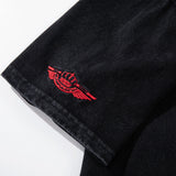 DAXUEN Men's loose-fitting polo shirt with red embroidery