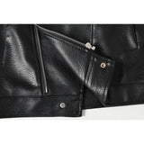 DAXUEN Men's relaxed-fit faux leather jacket