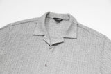 DAXUEN Short-sleeved button-up shirt with camp collar