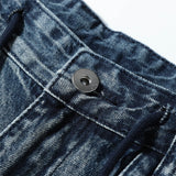 DAXUEN Faded blue wide-leg cargo shorts