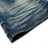 DAXUEN Wide-leg high-waisted jeans in medium blue denim