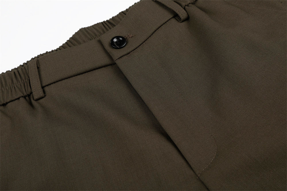 DAXUEN Knee-length casual shorts with rivet pockets