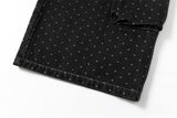 DAXUEN Dark grey wide-leg cropped cargo pants with polka dots
