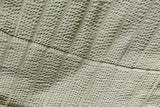 DAXUEN Textured short-sleeved button-up shirt in sage green
