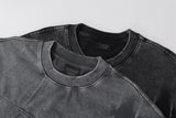 DAXUEN Distressed oversized short-sleeved t-shirt in grey