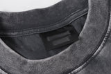 DAXUEN Distressed oversized short-sleeved t-shirt in grey