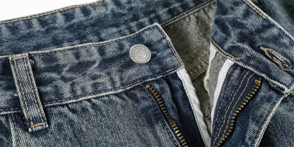 DAXUEN Loose-fitting wide-leg denim jeans with embroidered pockets