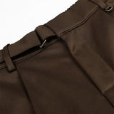 DAXUEN Men's wide-leg culotte shorts in solid colors