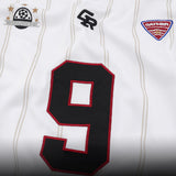 DAXUEN Pinstripe Number 9 Terrace Polo
