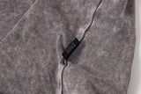 DAXUEN Oversized distressed short-sleeved t-shirt with paneling