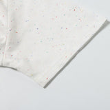 DAXUEN Speckled short-sleeved t-shirt with fireworks embroidery