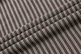DAXUEN Retro striped mock neck short-sleeve t-shirt